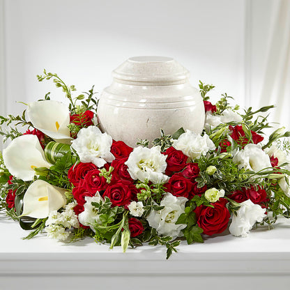 In My Memories Cremation Adornment –  Peonies Plants On Main, Woodruff SC