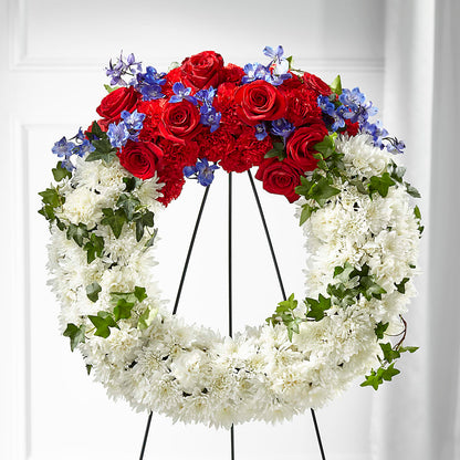 Patriotic Passion Wreath –  Peonies Plants On Main, Woodruff SC