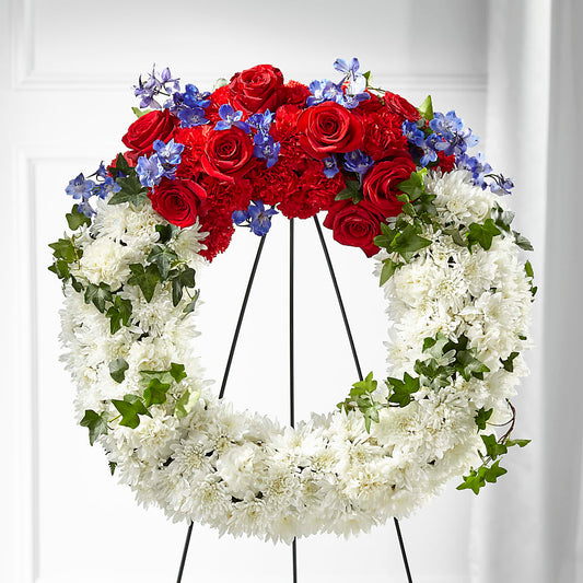 Patriotic Passion Wreath –  Peonies Plants On Main, Woodruff SC