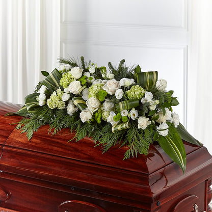 Hopeful Gesture Casket Spray –  Peonies Plants On Main, Woodruff SC