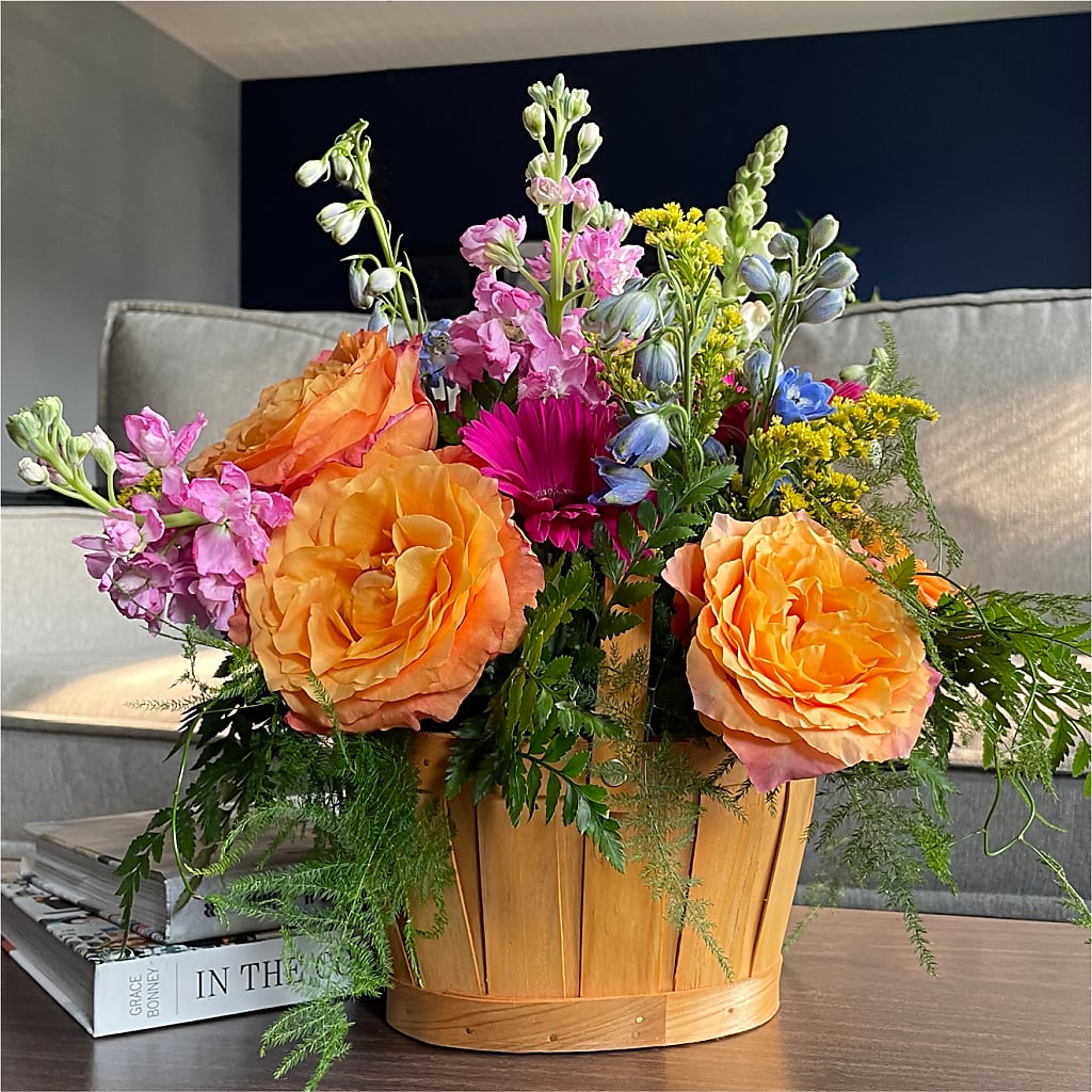 Garden of Life Basket –  Peonies Plants On Main, Woodruff SC