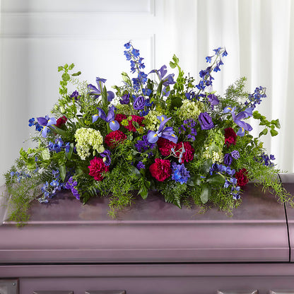Always Treasured Casket Spray –  Peonies Plants On Main, Woodruff SC