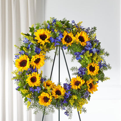 Bright Rays Wreath –  Peonies Plants On Main, Woodruff SC