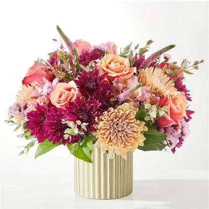 Berry Cobbler Bouquet with Ivory Vase –  Peonies Plants On Main, Woodruff SC