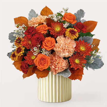Merlot Bouquet with Ivory Vase –  Peonies Plants On Main, Woodruff SC