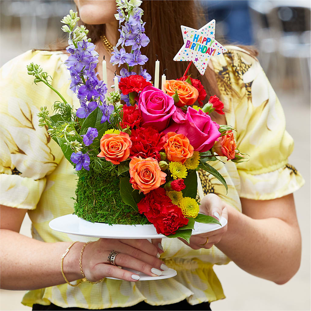 Best Year Yet Floral Cake –  Peonies Plants On Main, Woodruff SC