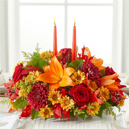 Autumn's Embrace Centerpiece –  Peonies Plants On Main, Woodruff SC