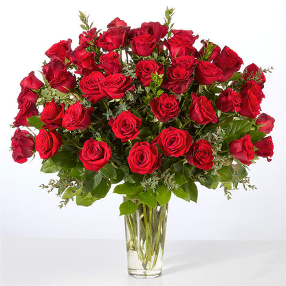 Forever Yours Fifty Stem Red Rose Bouquet –  Peonies Plants On Main, Woodruff SC